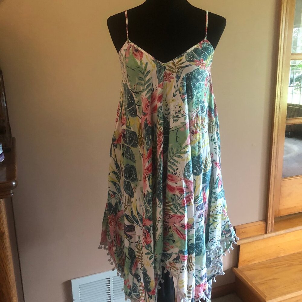 Goa Beachware by Japna Tropical Print Dress/Coverup
